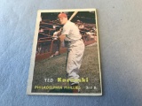 1957 Topps Baseball #27 TED KAZANSKI Phillies