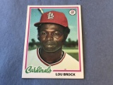 LOU BROCK 1978 Topps Baseball Card #170 HOF