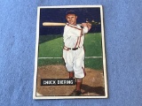 1951 Bowman Baseball CHUCK DIERING Cardinals #158,