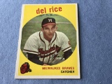 1959 Topps Baseball #104 DEL RICE Braves