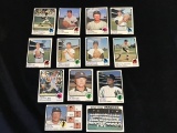 Lot of 13 YANKEES 1973 Topps Baseball Cards