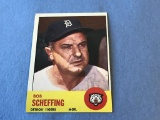 1963 Topps Baseball BOB SCHEFFING Tigers #134