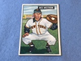 1951 Bowman Baseball WES WESTRUM Giants #161