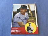 1963 Topps Baseball CHARLEY MAXWELL White Sox #86