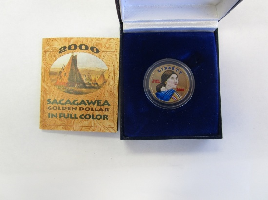 2000 Sacagawea Golden Dollar in Full Color Coin