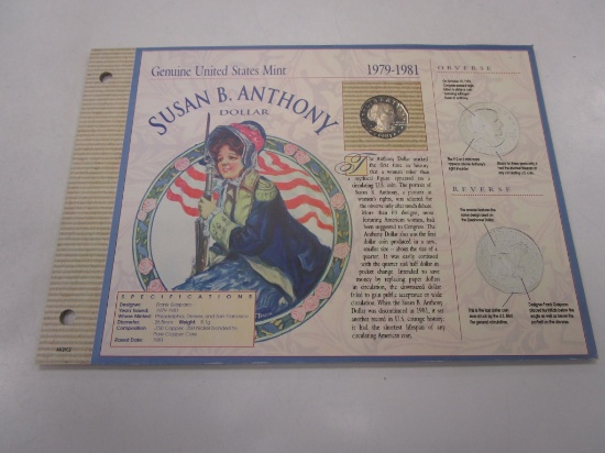 Genuine United States Mint Susan B. Anthony Dollar