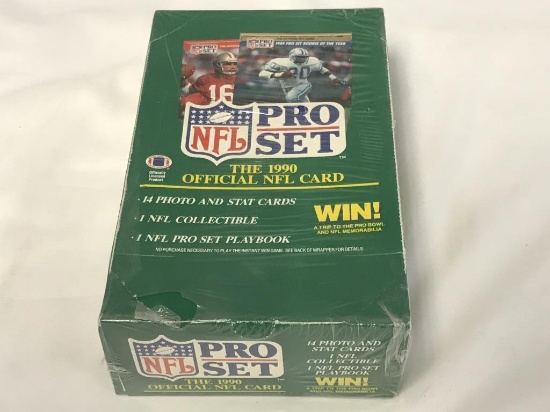 1990 Pro Set Football Sealed Box of 36 Packs NEW