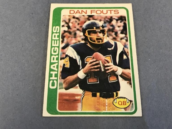 DAN FOUTS Chargers 1978 Topps Football Card