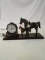 Vintage Spartus  Horse Mantle Clock