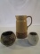Lot of 3 Pottery Household Items