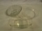 Lot of 3 Vintage Glass Cooking Dishes, 2 Pyrex