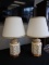 Matching Pair of Vintage Porcelain Table Lamps