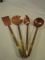 Lot of 4 Vintage Copper & Brass Kitchen Utensils