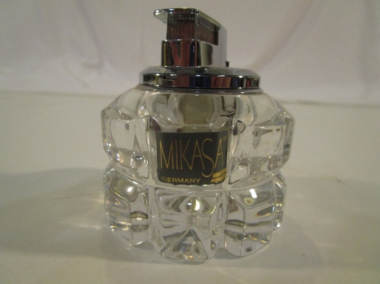 Vintage Mikasa Clear Lead Crystal Lighter