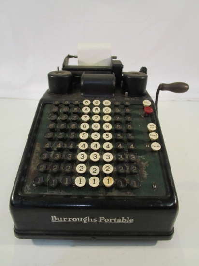 Vintage Burroughs Portable Adding Machine