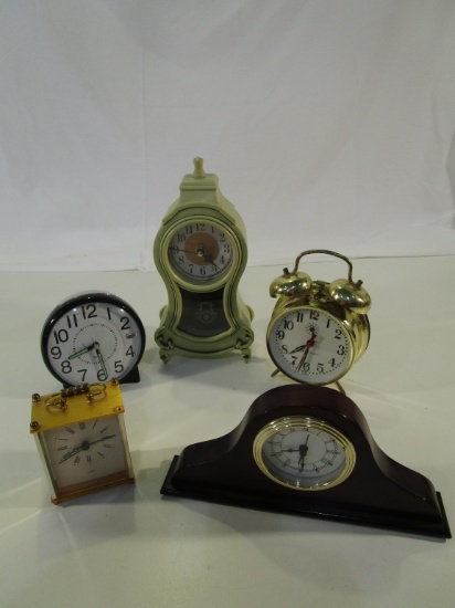 Lot of 5 Decorative Clocks