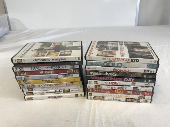 Lot of 20 COMEDY ROMANCE DVD Movies