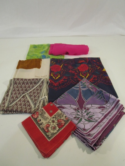 Lot of 7 Vintage Scarves