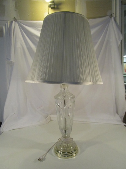 Large 35" Crystal Desk Lamp