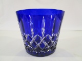 Vintage Cobalt Blue Crystal Vase