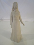 Vintage LDS Porcelain Bisque Woman Statue