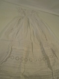 Victorian Cotton Christening Gown w/ Short Sleeves