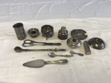 Lot of vintage silver plated utilities