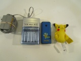 Pokeman Battery Charger w/ Pikachu & Charger