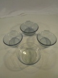 Lot of 4 Vintage Pyrex and Fire King Bowls