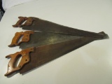 Lot of 3 Vintage Hand Saws