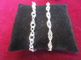 Lot of 2 - 925 Silver Bracelets Made in India