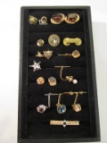Large Lot of Men's Tie Tack, Pins & Cuff Links