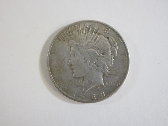 Ungraded 1923-S Peace Silver Dollar 1$