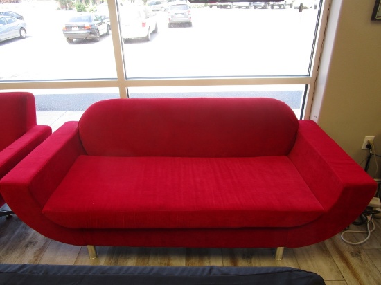 Klote International Corp Red Modern Couch