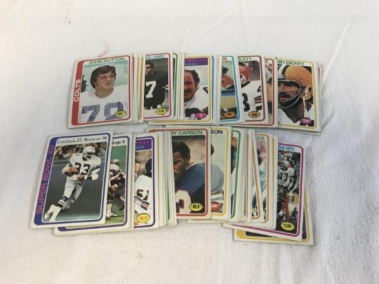 1978 Topps Football Lot of 59 Cards