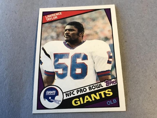 LAWRENCE TAYLOR Giants 1984 Topps Football Card