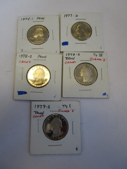 Lot of 5 1970"s Quarter