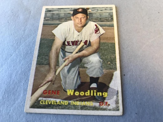 1957 Topps Baseball #172 GENE WOODLING Indians