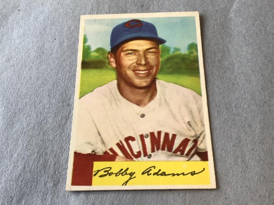 BOBBY ADAMS Redlegs 1954 Bowman Baseball Card #108