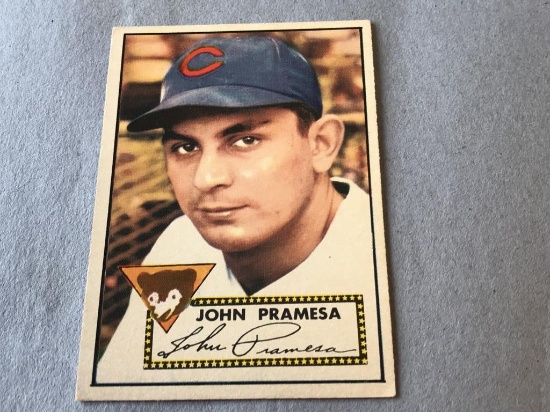 JOHN PRAMESA Cubs 1952 Topps Baseball Card #105