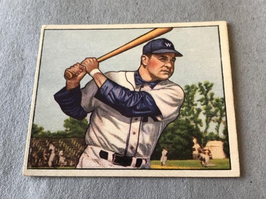 EDDIE ROBINSON Senators 1950 Bowman Baseball Card