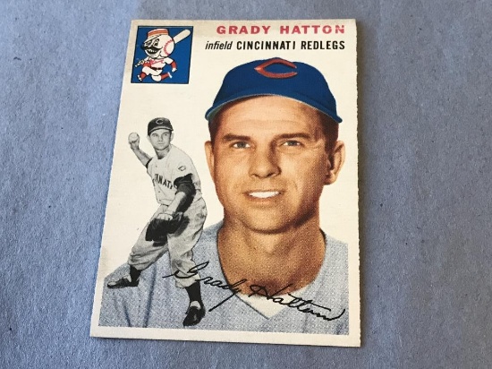 GRADY HATTON Redlegs 1954 Topps Baseball Card #208