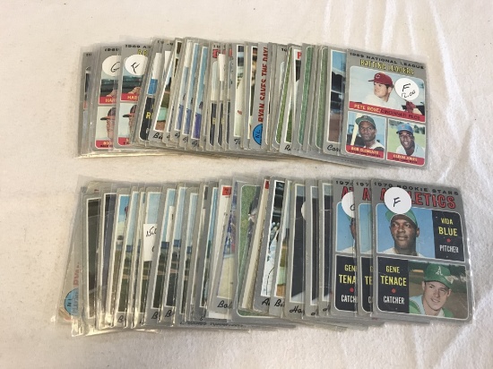1970 Topps Baseball Lot of 63 Cards Stars HOF, The