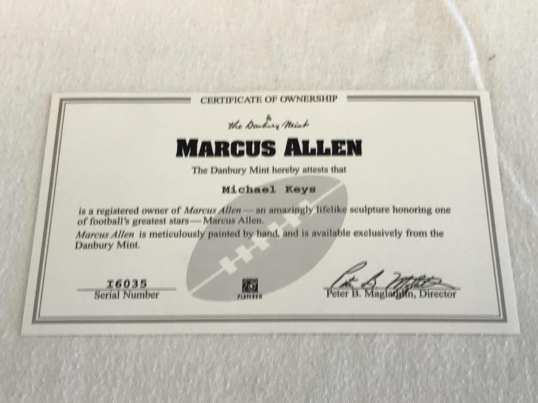 Sold at Auction: Marcus Allen, Marcus Allen Oakland Raiders signed  autographed Jersey Global Coa