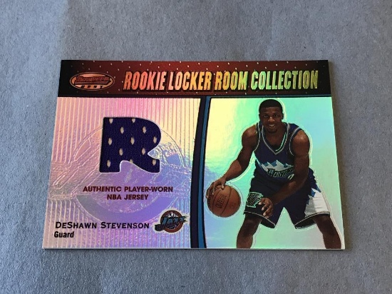 DESHAWN STEVESON 2001 Bowman Best JERSEY Card