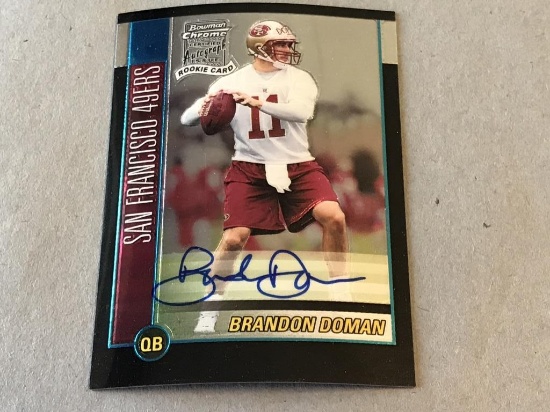 BRANDON DOMAN 2002 Bowman Chrome AUTOGRAPH Rookie