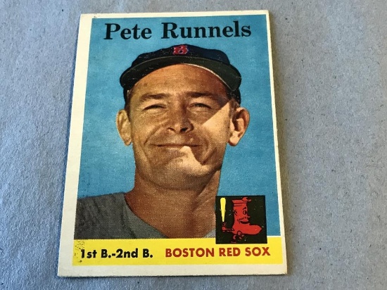 PETE RUNNELS Red Sox 1958 Topps Baseball #265