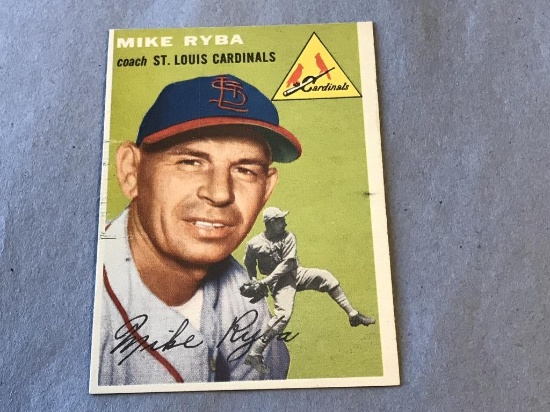 MIKE RYBA Cardinals 1954 Topps Baseball Card #237