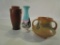 Lot of 3 Southwest / Native American Style Vases