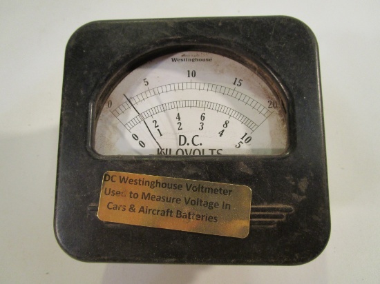 Vintage DC Westinghouse Voltmeter